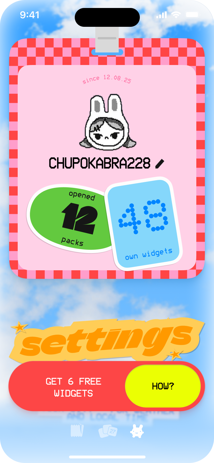 Store — your profile and collection