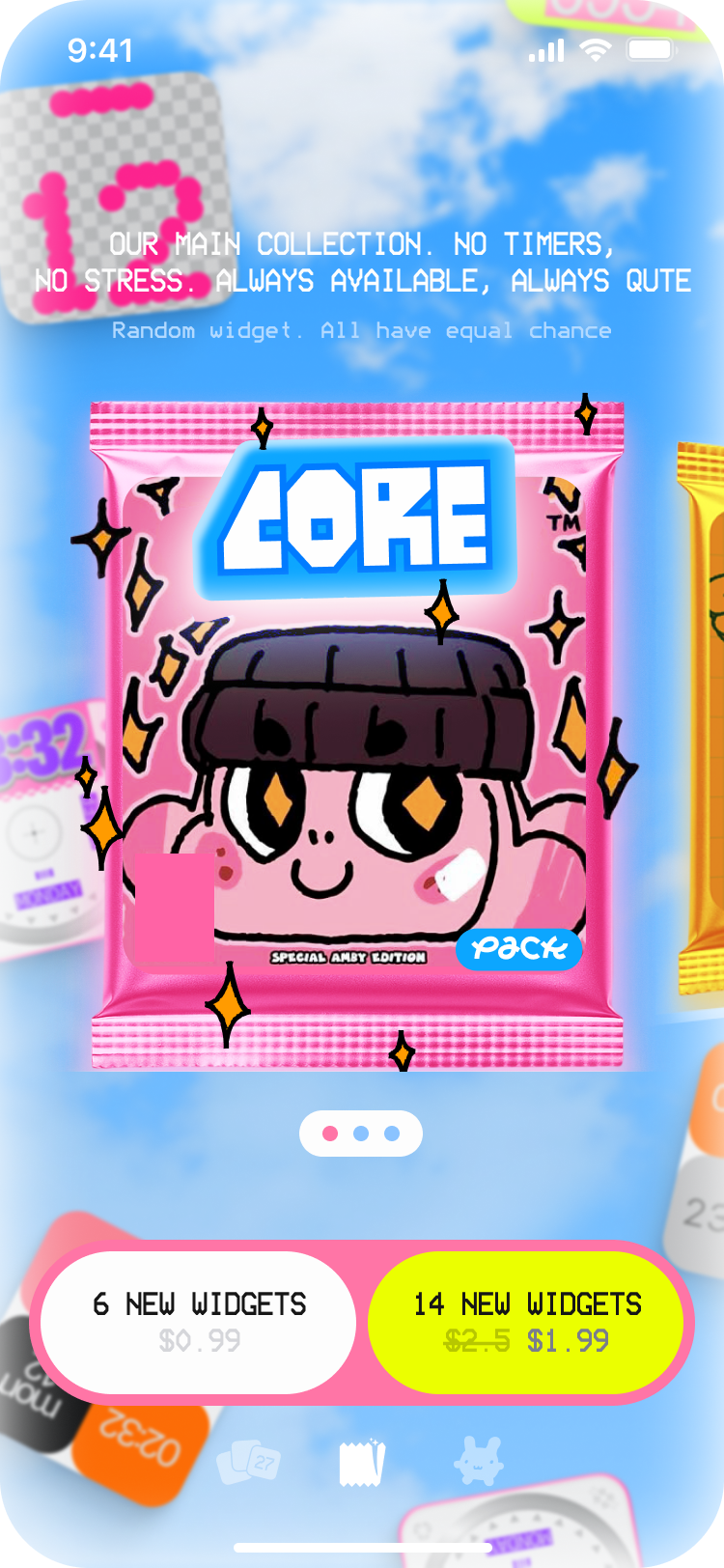 Core pack in the store